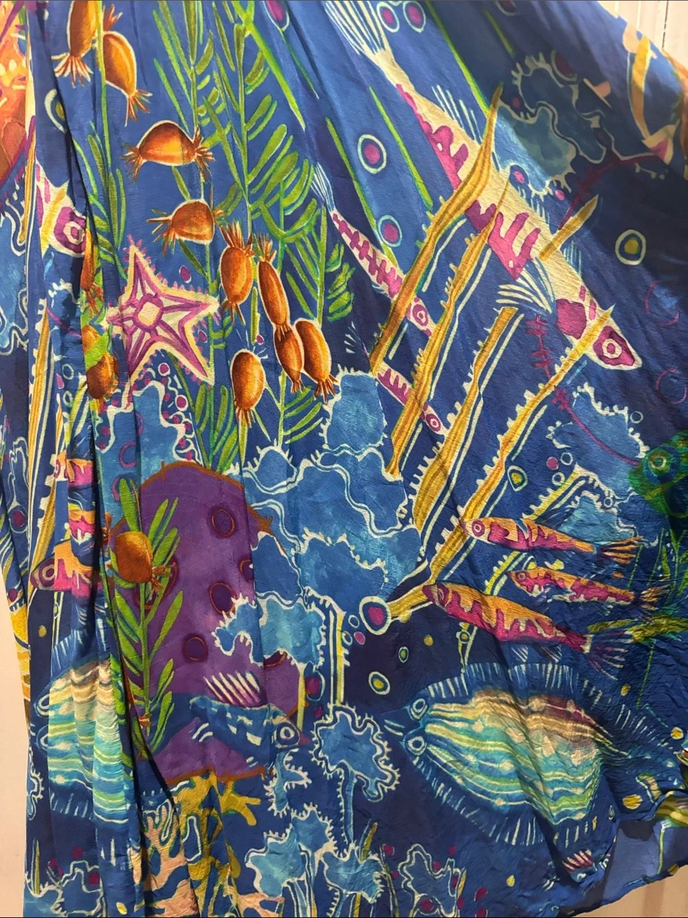 FARM RIO sea life spaghetti strap midi dress - Picture 7 of 10